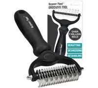 Maxpower Planet Dog Brush - Double Sided Deshedding Dematting Tool - Undercoat Rake Dog, Cat Brush, Dog Brushes Shedding Hair - Dog Grooming Brush