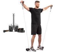 MAXPRO Fitness: Cable Home Gym | As Seen on Shark Tank | Versatile, Portable, Bluetooth Connected | Strength, HIIT, Cardio, Plyometric, Powerful 5-300lbs Resistance, Raw Metal SmartConnect Only