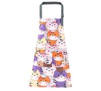 MAXQUU 1 Piece Cat Printed Apron, Cute Waterproof Apron, Suitable For Cooking, Housework, Gardening