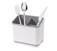 MAXQUU 1 Piece Plastic Sink Caddy, Drain Storage Rack With Drain Tray, Sink Tidy Organizer for Kitchen, Bathroom (Grey)