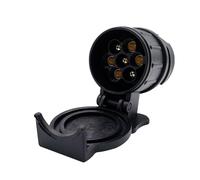 MAXQUU 1 Piece Trailer Adapter 13 to 7 Pin, Mini Adapter, Waterproof Adapter 12V, Power Outlet Converter for Trailer, Truck, Rv