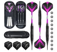 MAXQUU 1 Set of Darts with Plastic Tips, Soft Dart Set Accessories, Dart Arrows, Electronic Dart Needle, Professional Soft Darts (Purple)