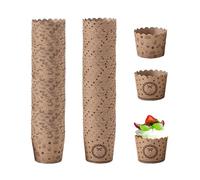 MAXQUU 100 Pieces Of Cake Paper Cups, Cake Making Accessories, Cake Molds, Heat-Resistant Paper Cups, Baking Supplies.