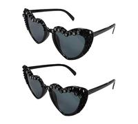 MAXQUU 2 Pieces Of 30-Year-Old Glasses, Creative Heart-Shaped Sunglasses, Photo Props, Birthday Party Supplies.