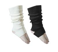 MAXQUU 2 Pieces Of Women's Stockings, White Foot Warmers, Leg Warmers, Winter Warm Socks, Suitable For Ballet Skating