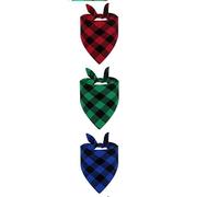 MAXQUU 3 Pieces Of Pet Plaid Saliva Towels, 3 Pieces Of Cat Reflective Collars, Adjustable Triangle Scarves, Dog Bell Collars, Pet Outdoor Products.