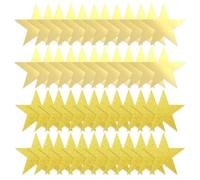 MAXQUU 48 Gold Cards With Star Decoration, Scene Hanging Decoration, Creative Glitter Paper Cutting, Diy Writing, Wedding Festival Party Decoration.