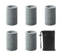 MAXQUU 5 Pcs Emery Darts Sharpeners Set with 1 Black Waterproof Storage Bag, Dart Points, Durable Darts Accessories for Professional Darts Training, Darts Sports Equipment