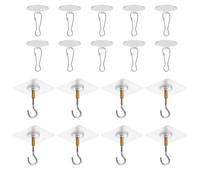 MAXQUU 8-Piece Ceiling Hooks And 10-Piece Disc Hooks, Self-Adhesive Hooks, Item Hanging Tools, Home Accessories.