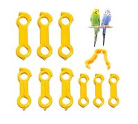 MAXQUU 9 Pieces Yellow Chicken Leg Stand, Plastic Double Foot Corrector, Creative Bird Support Tie Clip, Reusable, Suitable For Bird Chicks.