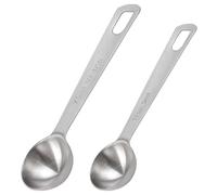 Maxqzin 2 Pcs Measuring Spoons Tablespoon Measuring Spoon Set Food Grade Stainless Steel Measuring Teaspoon for Kitchen Cooking(1TSP/5ml, 1/2TBSP/7.5ml)