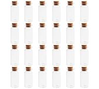 Maxqzin 24 Pcs Small Glass Jars Glass Vials With Corks 10ml Mini Storage Container for Home and Holiday Party Supplies