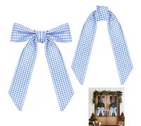 Maxqzin 2pack Wreath Sash for Front Door, Monogram Wreath Sash Sashes for Wreaths for Embroidery Outdoor Indoor Party Yard Doorway Wall Decor