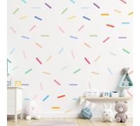 Maxqzin 300 Pcs Wall Decals,Wall Stickers for Girls Room Matte Finish Mini Removable Wall Decals for for Boys Girls Bedroom playroom Study Room Living Room DIY Decorations