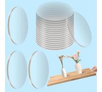 Maxqzin 50 Pcs Double Sided Sticly Dots, Sticky Tack Extra Large 1.18 In Round No Damage Heavy Duty Museum Putty Clear Removable for Arts & Crafts Hanging Posters Fixed Picture Decor