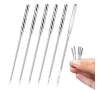 Maxqzin 50pcs Sewing Machine Needles, Universal Sewing Machine Needles 75/11, 80/12, 90/14, 100/16, 110/18 Sews Needle 5 Different Size for Singer, Brother, Janome and Most Home Sews Mach
