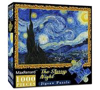 MaxRenard 1000 Piece Puzzles for Adults Starry Night Jigsaw Puzzle 1000 Pieces Van Gogh Puzzle Cool Classic Famous Paintings