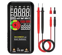 MAXRIENY Digital Multimeter Color LCD 3 Results Display 9999 Counts Auto-Ranging Pocket Smart Voltmeter Capacitance Ohm Continuity Frequency Diode Duty Cycle Live Check Voltage Tester