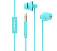MAXROCK Sleep Earplugs - Noise Isolating Ear Plugs Sleep Earbuds Headphones with Unique Total Soft Silicone Perfect for Insomnia, Side Sleeper, Snoring, Air Travel, Meditation & Relaxation (acid blue)