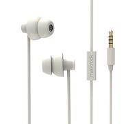MAXROCK (TM) Unique Total Soft Silicon Sleeping Headphones Earplugs Earbuds with Mic for Cellphones,Tablets and 3.5 mm Jack Plug (White)