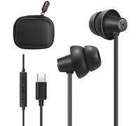 MAXROCK USB C Headphones for Samsung S22, Wired Type C Earphones with Microphone, Noise Isolation in-Ear Earbuds Headset for Galaxy S21 FE A53 Flip 4 Note 20 OnePlus 9 Pixel 6 5 for MacBook Pro