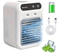 MAXRYEJVJ Glacier-Breeze Ac - Glacier Breeze Portable Ac, Glacier Breeze Air Conditioner, 2025 New Portable Unit Air Conditioner Rapid Cooling, 500ml Tank Built-In Ice, Stay Cool Anywhere,White