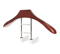 MAXSA 20022 Car Butler Coat Hanger for Cars, Perfect for Suit, Jacket, Overcoat, Shirt, Purse, and Accessories, Premium Solid Wood and Metal Design, Durable and Elegant Seat Organizer, Brown