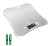 MaxSell Digital Scales Kitchen Bhomely | Electronic Kitchen Weighing Scales Digital With 2x AAA Batteries | Stainless Steel Food Weighing Scales 5kg - 15kg (W, 5KG)