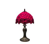 MaxSell Tiffany Style Table Lamp 8 inches Handmade Multicolored Stained Glass Bedside UK