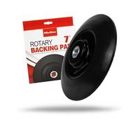 Maxshine 7” Universal Black RO Polisher Backing Plate - Durable One-Piece Molded Design, High-Elasticity PU with Hook & Loop Fastening - Fits Foam, Wool & Microfiber Pads