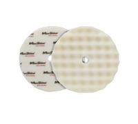 Maxshine 7” Universal Rotary Wave Foam Polishing Pads - High-Density Polyester Corrugated Cooling Design with Hook & Loop Backing - Finishing