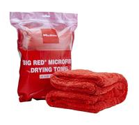 Maxshine Big Red Microfiber Towel (1000GSM) - Large Plush, Rinse-Free, Double-Sided Detailing for Cars (20”x28” / 51x71cm), Professional Auto Detailing Towel