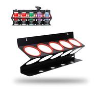 Maxshine Detailing Bottle Holder -Holds up to 5 sprayers (16/32oz) w/ 4 Small Holes - Organizer, Sturdy, Simple & Lightweight Design, Easy Wall Mounting - Detailing Accessories and Supplies (1Pack)