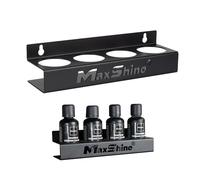 Maxshine Detailing Ceramic Coating Holder - Holds up to 4 Bottles (50-100ml) - Organizer, Sturdy, Simple & Lightweight Design, Easy Wall Mounting - Premium Auto Detailing Accessories & Supplies