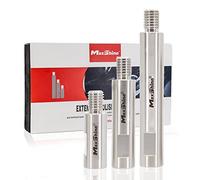 Maxshine Detailing Stainless Steel Rotary Extension Shaft Set, 3Piece 2in, 3in, 5in