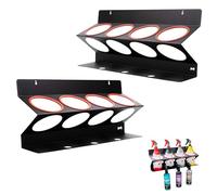 Maxshine Universal 2 Pack Spray Bottle Holder (16oz/34oz) - Holds 7 IK Trigger Sprayers with 3 Small Holes, Sturdy & Lightweight Wall-Mounted Organizer for Detailing Accessories, Easy to Install