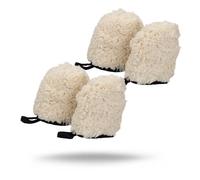 Maxshine Universal 4-Pack Professional Microfiber Wash Mitts Auto Detailing - Car Washing Accessories - Finger Wheel & Dusting Mitt, Small Area Detailing & Wash Mitt (2 Sets)