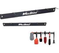 Maxshine Universal Detailing Brush Hanger - 6 Organizer Hooks, Lightweight Wall-Mounted Design for Auto Detailing Supplies, Ideal for Garage & Mobile Use (No Logo, 2, Count)