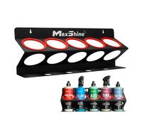 Maxshine Universal Detailing Spray Bottle Holder - Mobile Detailing & Car Garage Organizer, Holds 5 Sprayers (16oz) with 4 Small Holes, Lightweight Design, Easy Wall Mounting (Set 1)