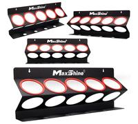 Maxshine Universal Detailing Spray Bottle Holder - Mobile Detailing & Car Garage Organizer, Holds 5 Sprayers (16/32oz) with 4 Small Holes, Lightweight Design, Easy Wall Mounting (Set 4)