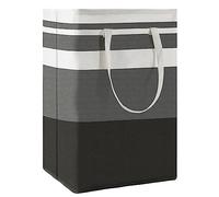 Maxsilan 80L Laundry Basket Bag, Collapsible Washing Clothes Hamper, Grey