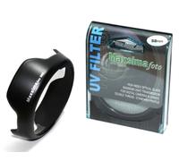 Maxsimafoto - EW-60C Compatible Lens Hood & 58mm UV filter/Protector for Canon EF-S 18-55mm lenses f/3.5-5.6. 450D 500D 550D 600D 650D 700D (Not for 18-55mm STM Version)