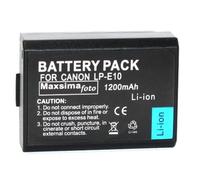 Maxsimafoto LP-E10 Battery For Canon EOS 1100D, 1200D, 1300D Rebel T3, T5, T6, Kiss X50, LPE10.