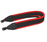 Maxsimafoto® - Neoprene Camera Neck Strap, Red / Black for Panasonic GX80, GX800, G80, GX7, GX8, G1, G2, G10, GH2, GH3, GH5, G6, FZ62, FZ70, FZ72, FZ80, FZ82, FZ100, FZ150, FZ200, FZ300, FZ330, FZ1000, FZ2000, FZ2500, LZ30, LZ40.