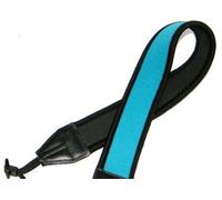 Maxsimafoto® - Neoprene Camera Neck Strap, Turquoise/Black for Sony Alpha A33, A55, A57, A58, A65, A77, A100, A200, A230, A300, A330, A350, A380, A450, A500, A550, A560, A580, A700, A850, A900.