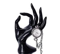 Maxsirui Hand Form Ring Holder Jewelry Display Organization Rack Bracelet Ring Watch Stand Support Aesthetic Y2k Room Decor (Black)