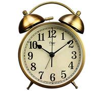 Maxspace Dual Alarm Clock, 4-Inch Twin Bell, Arabic Arabic3, Battery Operated with Backlight, Loud for Heavy Sleepers, Bedroom