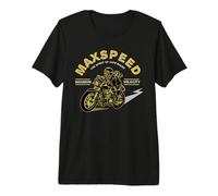 Maxspeed Maximum Velocity Spirit of Cafe Racer Motorcycle Premium T-Shirt