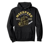 Maxspeed Maximum Velocity Spirit Of Cafe Racer Motorcycle Pullover Hoodie