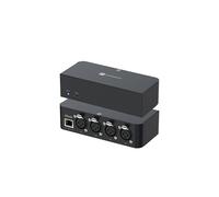 MAXSQUARE Dante Audio 4 Channel Analog Audio Network Interface Box, Four 3-Pin XLR inputs, PoE, Aluminum Housing, TAA Compliant (MSQ-3900D)